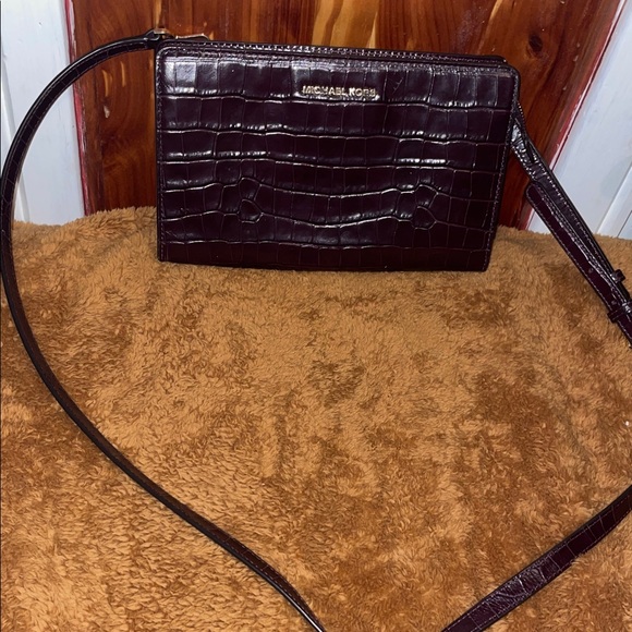 MICHAEL Michael Kors Handbags - Michael Kors Croc Embossed Leather Crossbody